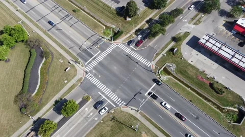 Stationary over intersection Stock Footage 159452136