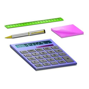 Stationary for school or work Stock Illustration
