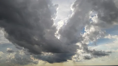 Stationary slow cloud formation, Bright Angelic Vidéo 308379450