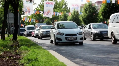 Stationary Traffic Stock Footage 51530910