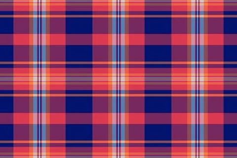 Stationary vector pattern texture, calm tartan seamless background. Britain.. Stock Illustration
