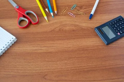 Stationery background Stock Photos