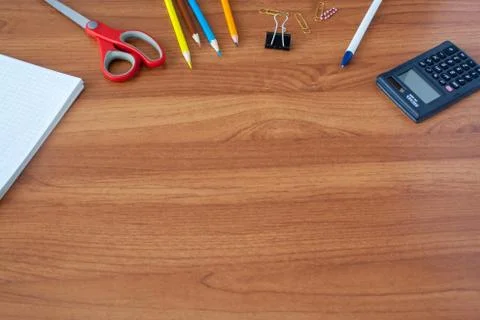 Stationery background Stock Photos