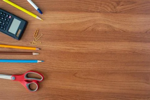 Stationery background Stock Photos