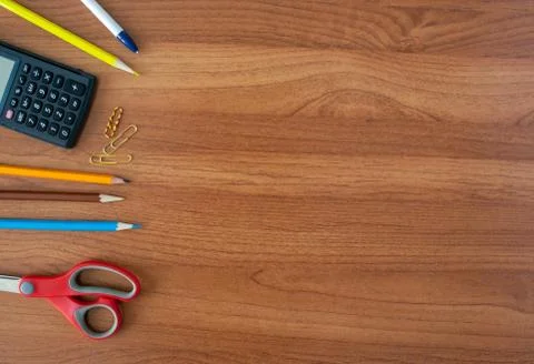 Stationery background Stock Photos