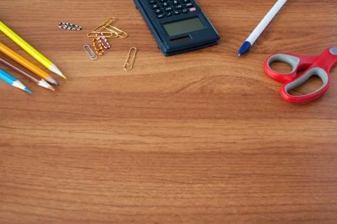 Stationery background Stock Photos