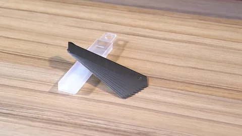 Stationery blades Stock Footage 76749109