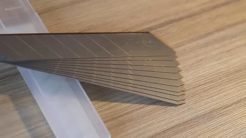 Stationery blades Stock Footage 76749111