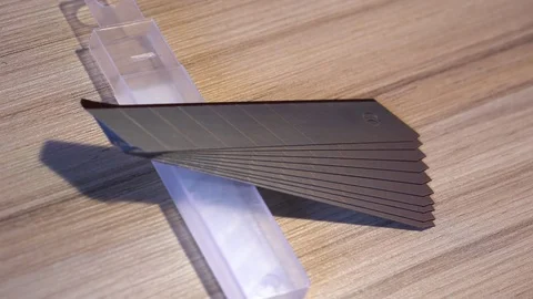 Stationery blades Stock Footage 76749130