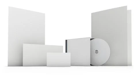Stationery blank template Stock Illustration