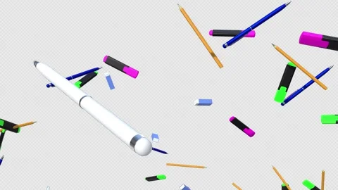 Stationery Blast Off Stock Footage 308725366
