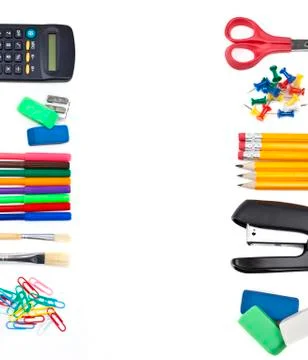 Stationery Border Foto stock