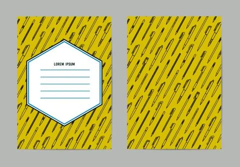 Stationery collection 스톡 일러스트
