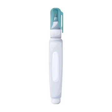 Stationery corrector. Vector illustration, isolated background. Stock Illustration