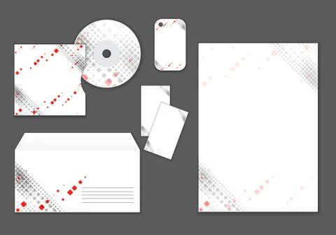 Stationery design Stock Illustration