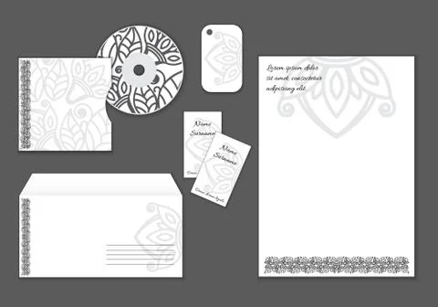 Stationery design Stock Illustration