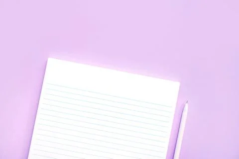 Stationery flatlay with notebook Stock Photos