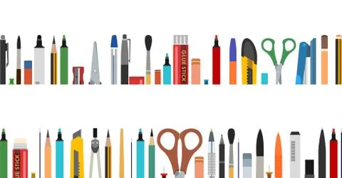 Stationery. Horizontal background for the bottom of the page of a web site, b Stock Illustration