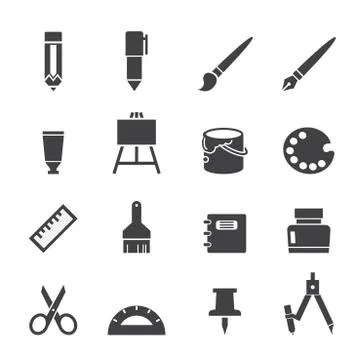 Stationery icon Stock Illustration