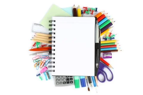 Stationery items Stock Photos