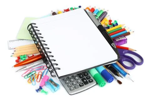 Stationery items Stock Photos