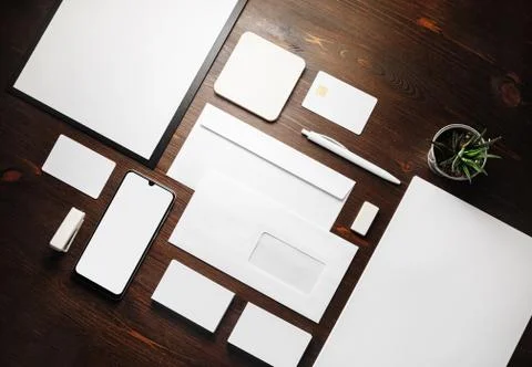 Stationery mock up Stock Photos