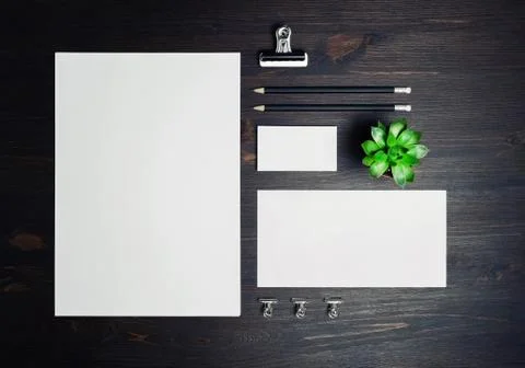 Stationery mock up Stock Photos