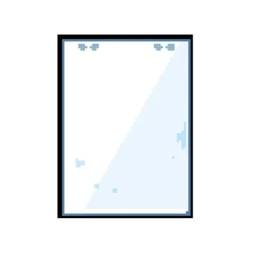 Stationery notebook line page pixel art vector illustration Stock Illustration