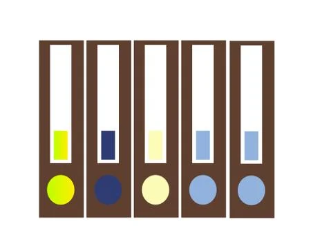 Stationery office folder Stockillustratie