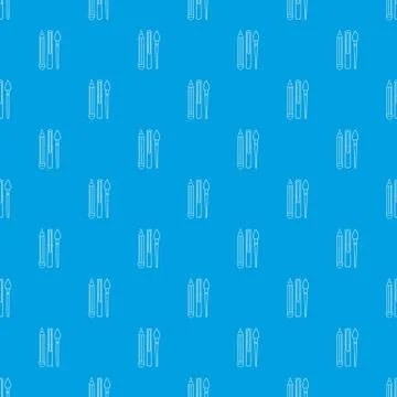 Stationery pattern vector seamless blue Stockillustratie