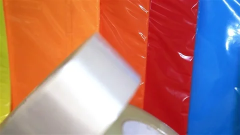 Stationery, Scotch tape Video stock 80924441