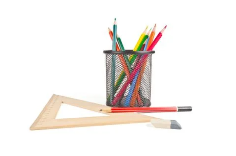 Stationery set Stock Photos