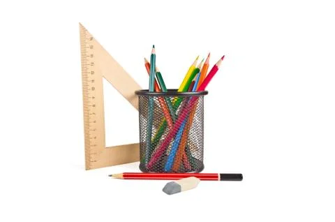 Stationery set Stock Photos