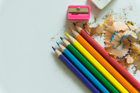Stationery set on white background Stock Photos