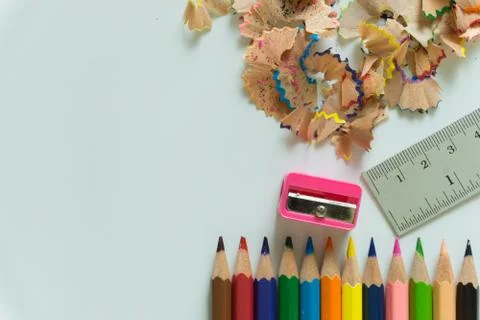 Stationery set on white background Stock Photos