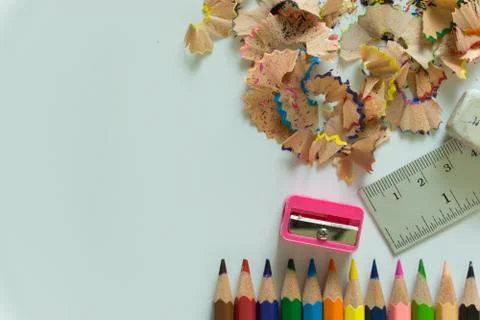 Stationery set on white background Stock Photos