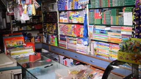 STATIONERY SHOP Stock Footage 130063622