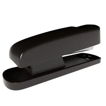 Stationery stapler on a white background. 3d rendering. Illustrazione stock