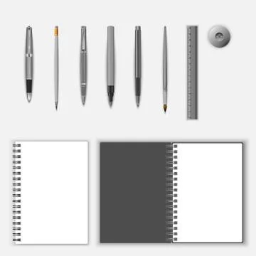 Stationery template set Stock Illustration