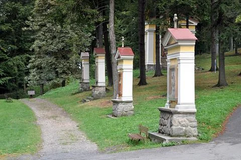 Stations of cross Stock Photos