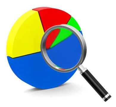 The statistic analysis Stock Illustration