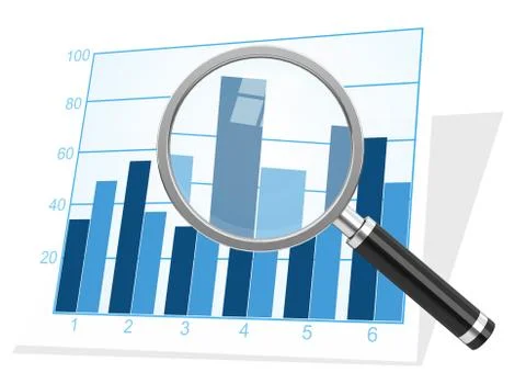 The statistic analysis Stock Illustration