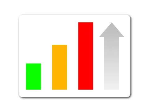 Statistic button Stock Illustration