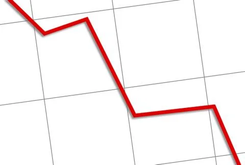 Statistic Down Stock Illustration