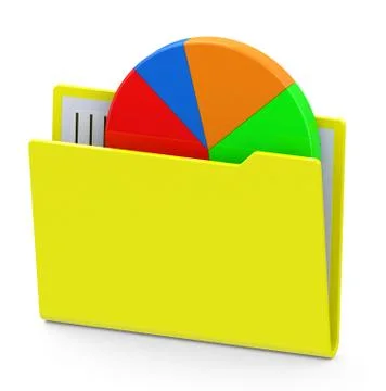 Statistic folder Stock Illustration