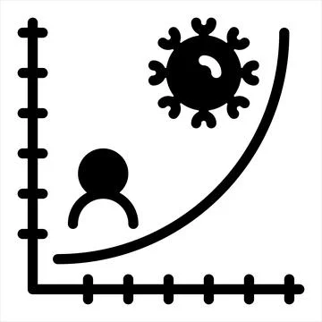 Statistic glyph icon vector illustration isolated on white background Ilustração Stock