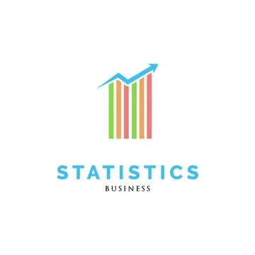 Statistic Icon Logo Design Template Stock Illustration