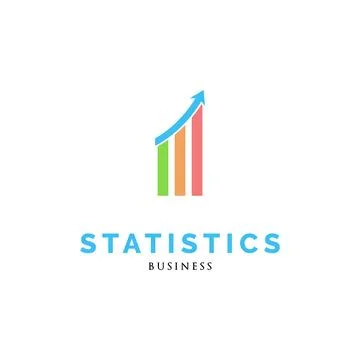 Statistic Icon Logo Design Template Stock Illustration