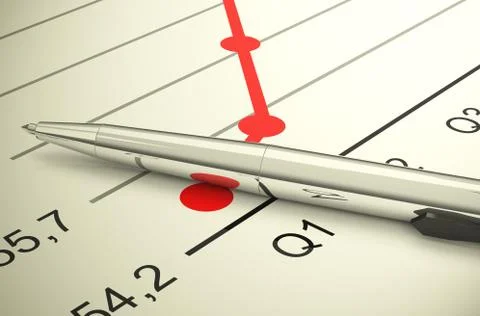 The statistic Stock Illustration