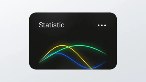 Statistic Wave Chart Card Stock Footage 334463061